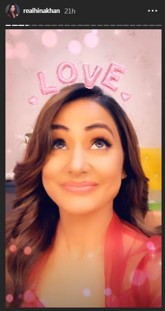 Rocky Jaiswal and Hina Khan Instagram stories