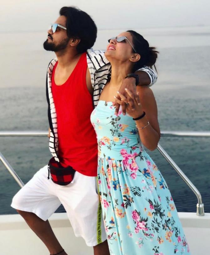 Hina Khan and Rocky Jaiswal