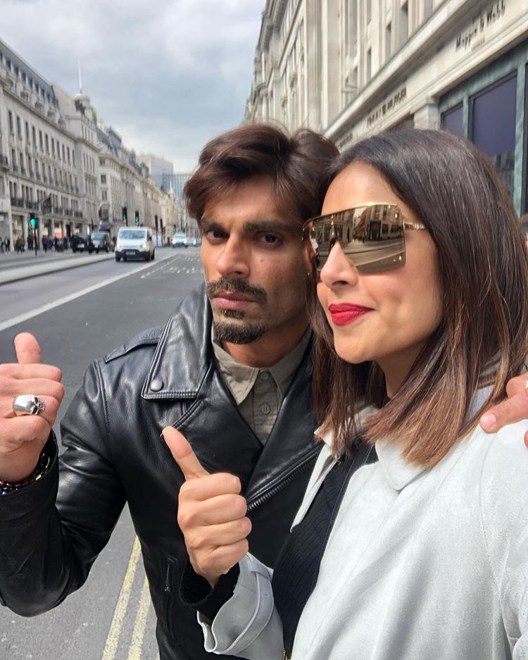 Bipasha Basu and Karan Singh anniversary in London