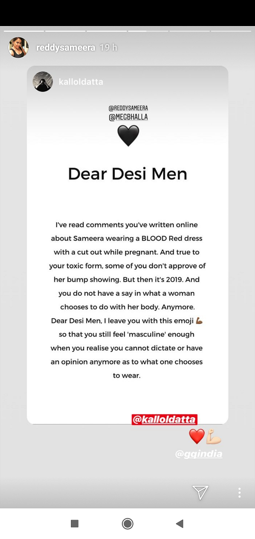 Sameera Reddy shamed for flaunting her baby bump