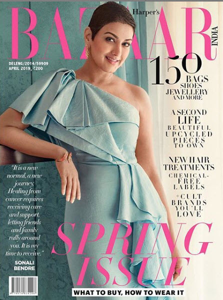 Sonali Bendre in Harper's Bazaar issue