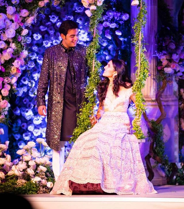Akash Ambani and Shloka Mehta