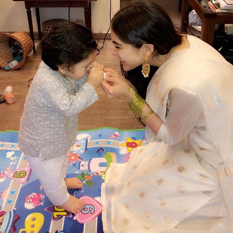 Sara Ali Khan and Taimur Ali Khan