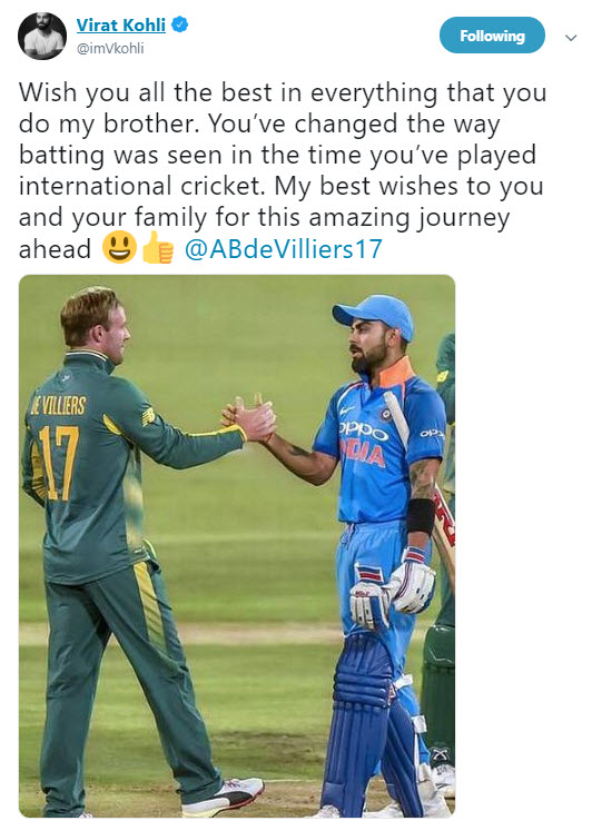 Virat Kohli and AB de Villiers