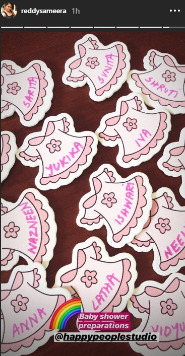 Sameera Reddy Shares Pic From Her Baby Shower Preparations