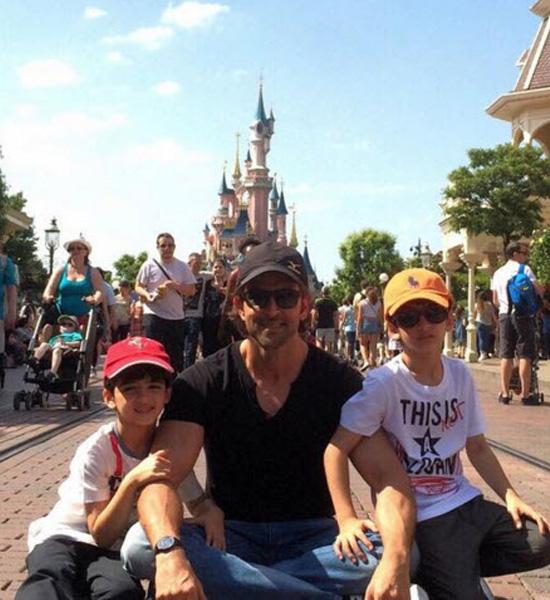 Hrithik Roshan with kids