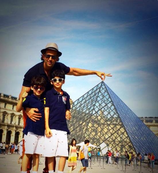 Hrithik Roshan with kids