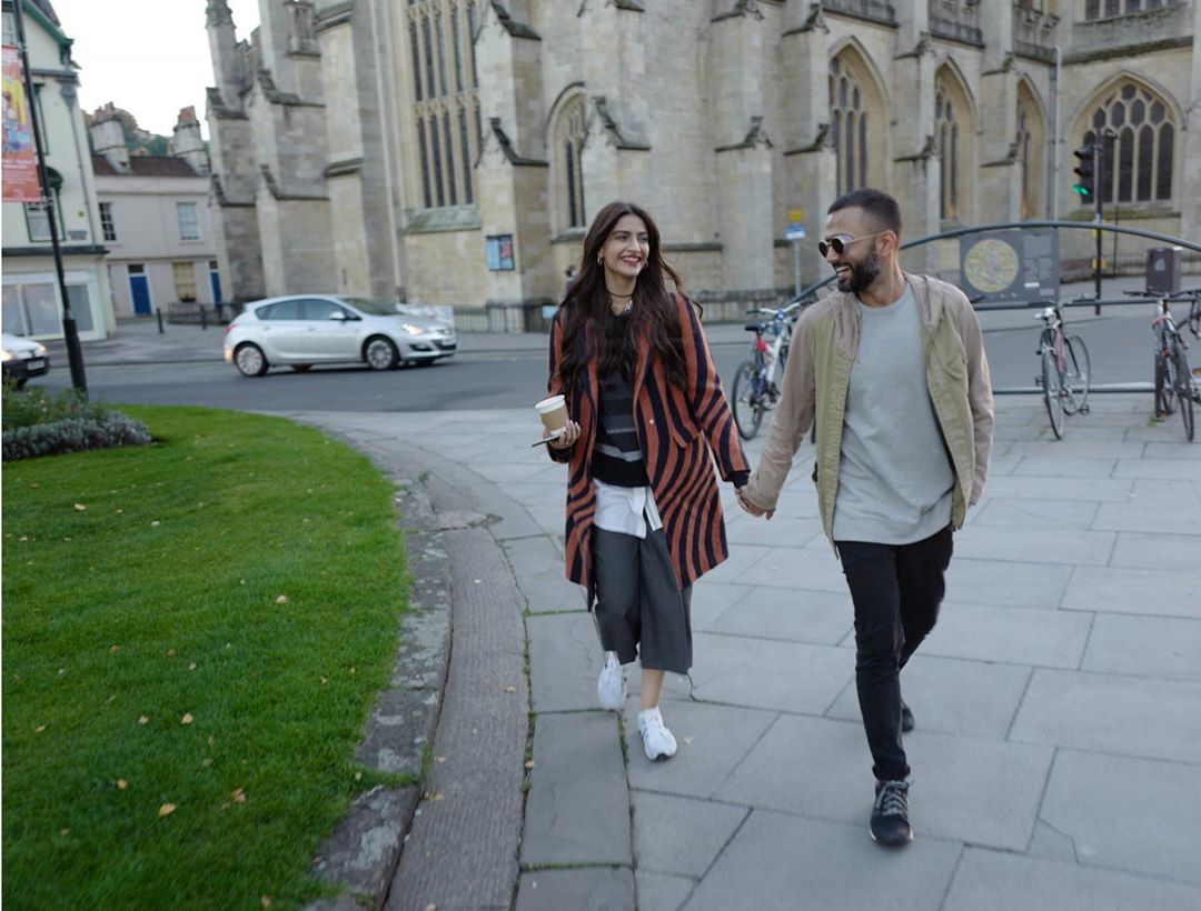 Sonam Kpaoor and Anand Ahuja