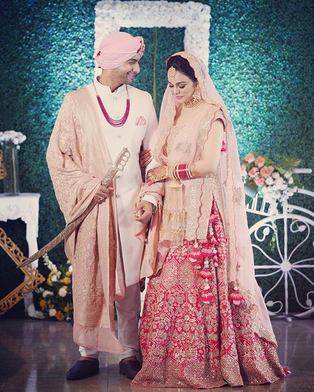 Sharad Malhotra and Ripci Malhotra