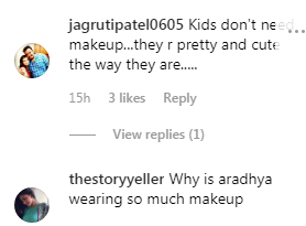 brutal trolls about Aaradhya applying lipstick
