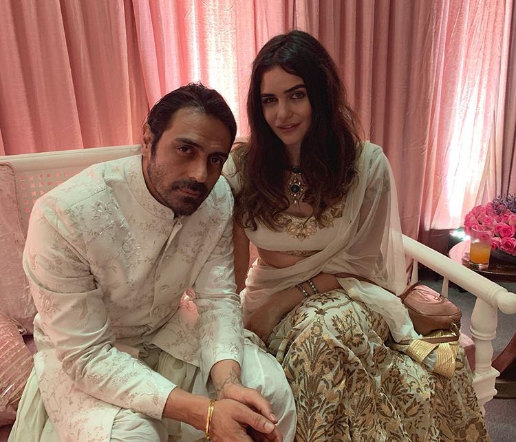 Arjun Rampal and Gabriella Demetriades