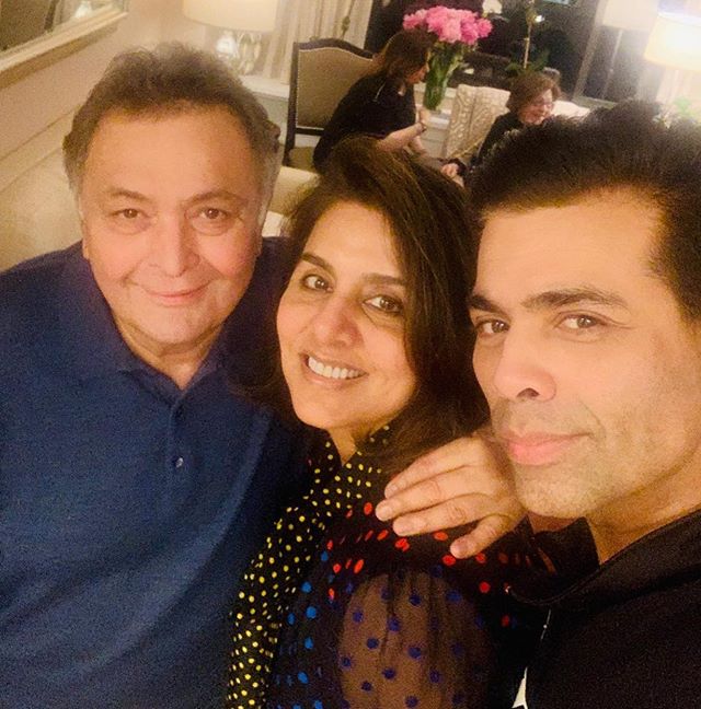Karan Johar with Rishi and Neetu Kapoor