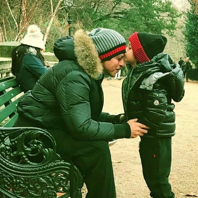 Shah Rukh Khan and AbRam Khan