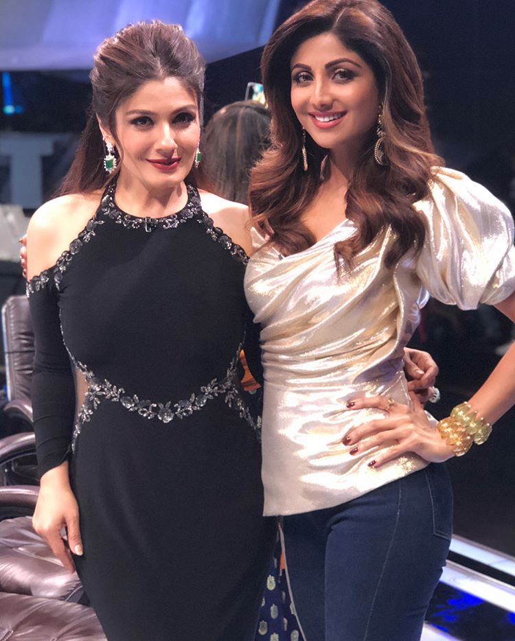 Shilpa Shetty Kundra and Raveena Tandon