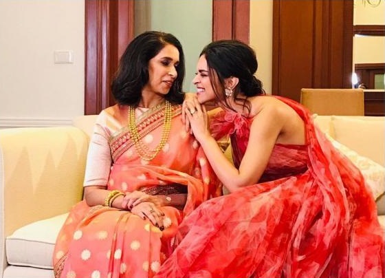 Deepika Padukone with her mother