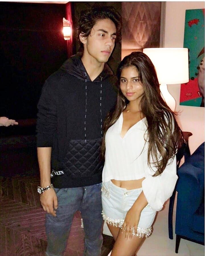 Suhana Khan and Aryan Khan