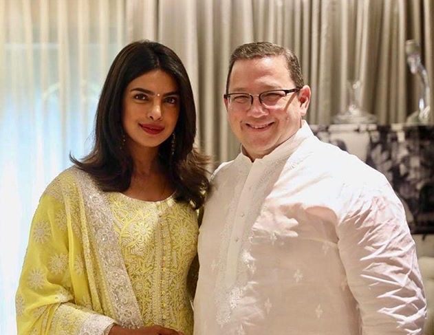 Priyanka Chopra with father-in-law