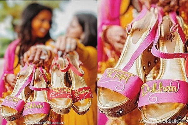 Quirky bridal shoes