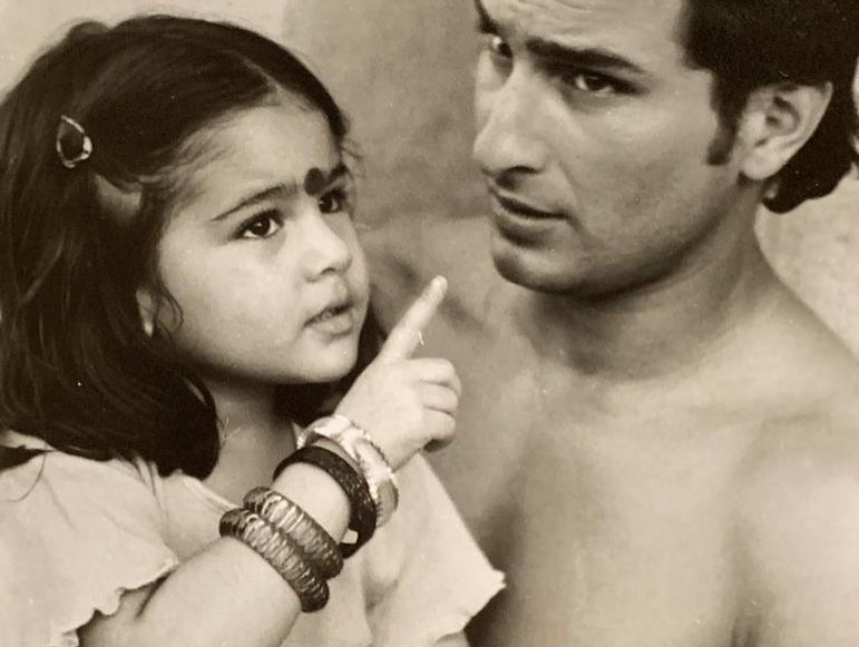 Saif Ali Khan and Sara Ali Khan
