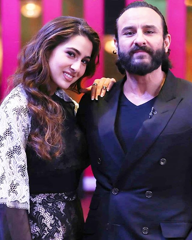 Saif Ali Khan and Sara Ali Khan