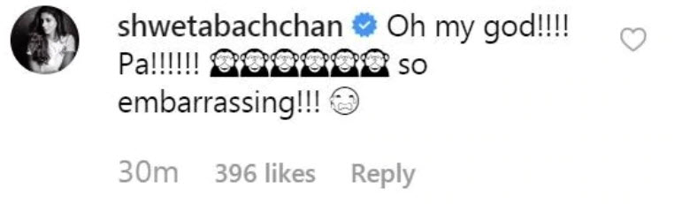 Amitabh Bachchan and Shweta Bachchan Nanda