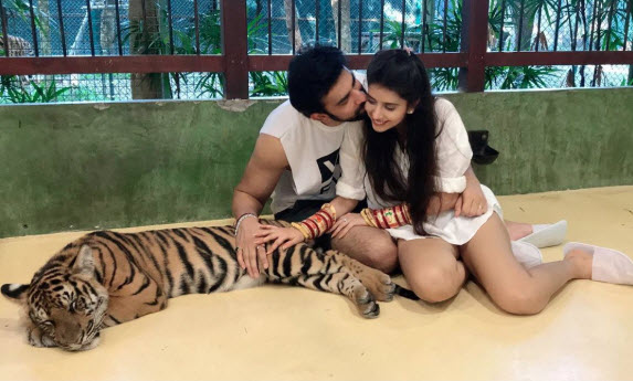 Charu Asopa Sen and Rajeev Sen