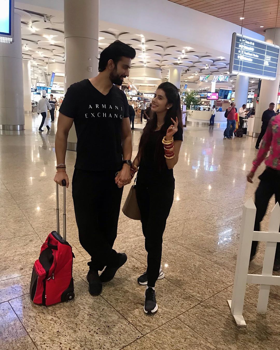 Charu Asopa Sen and Rajeev Sen