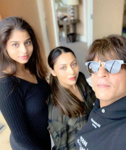 Shah Rukh Khan, Gauri Khan and Suhana Khan