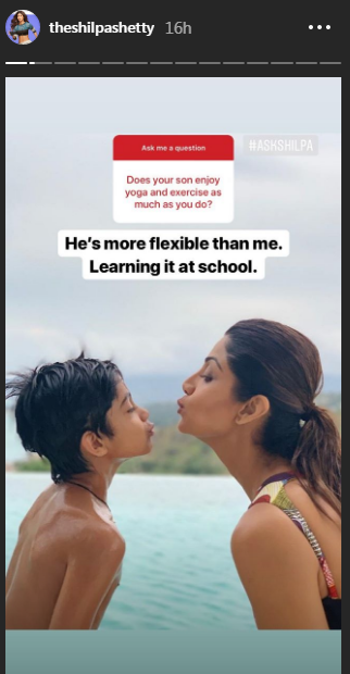 Shilpa Shetty Kundra Instagram story