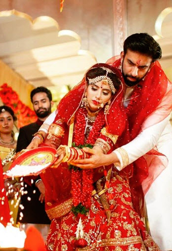 Charu Asopa and Rajeev Sen