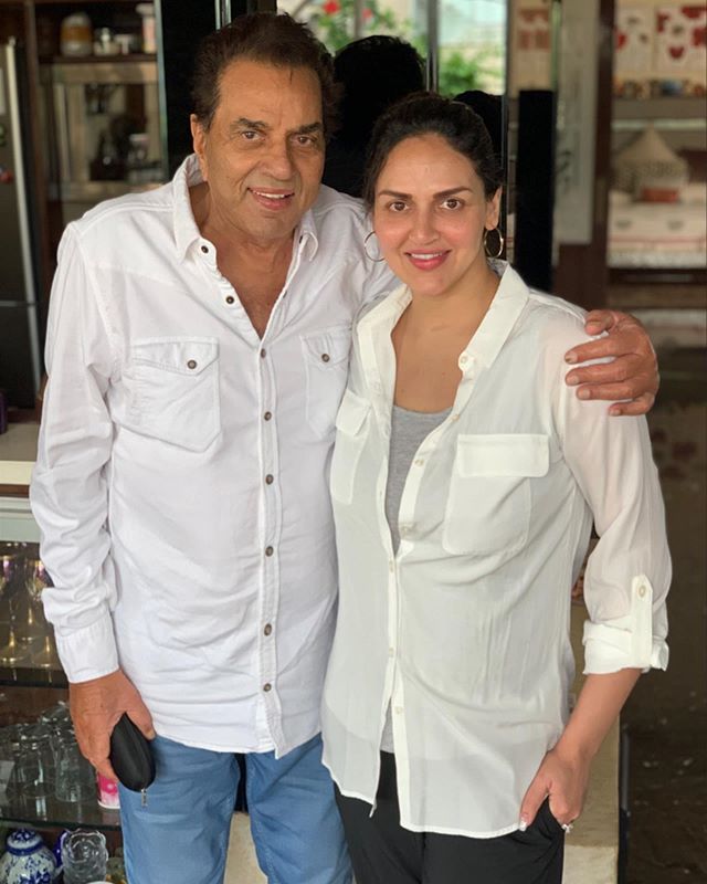 Esha Deol and Dharmendra
