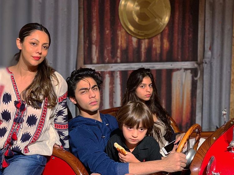 Gauri Khan, Aryan Khan, Suhana Khan and AbRam Khan