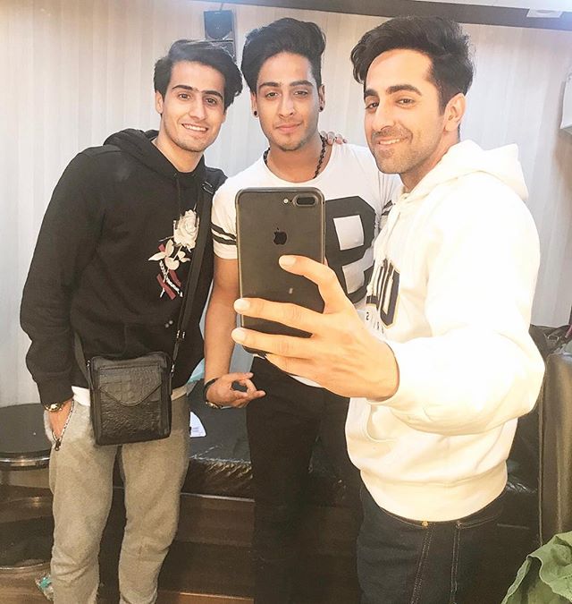 Ayushmann Khurrana, Sagar Dholakia and Kshitij Dholakia