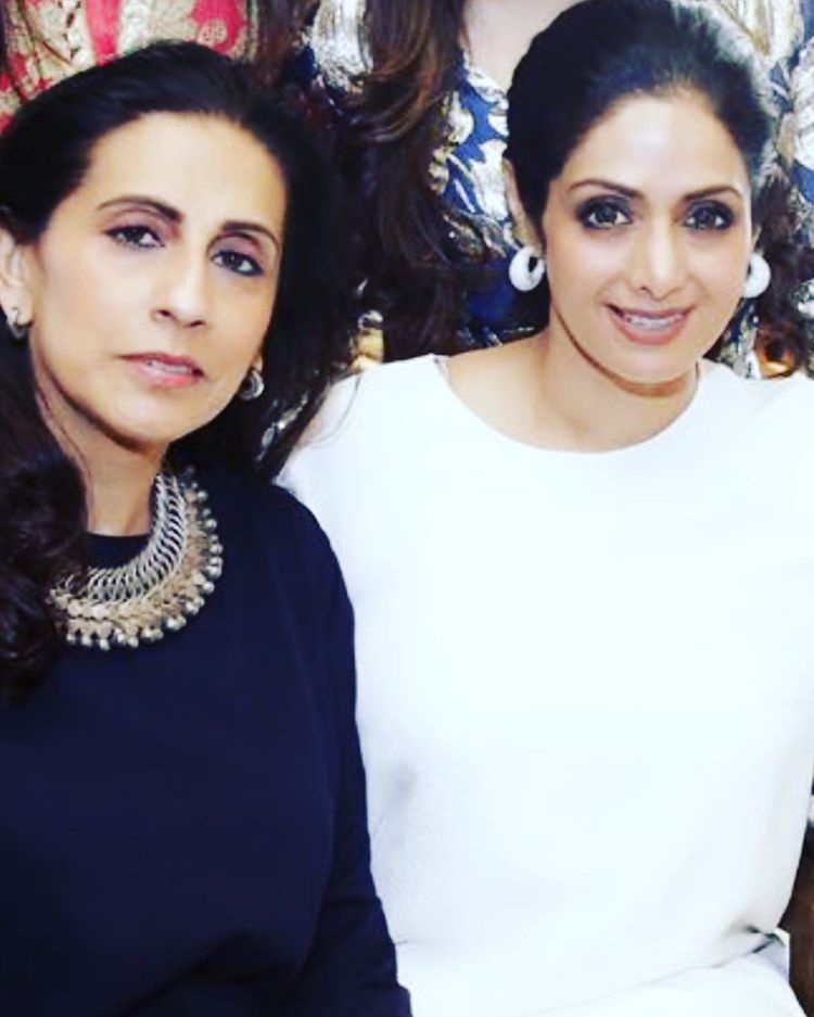 Sunita Kapoor and Sridevi