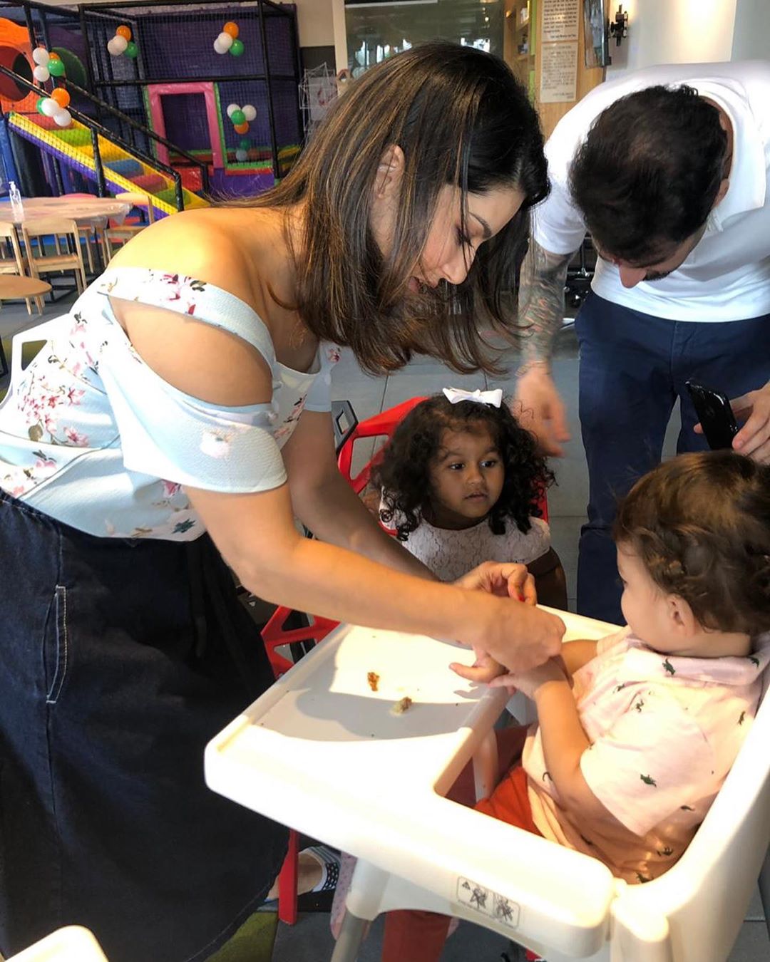 Sunny Leone, Daniel Weber, Nisha Kaur Weber, Asher Singh Weber and Noah Singh Weber