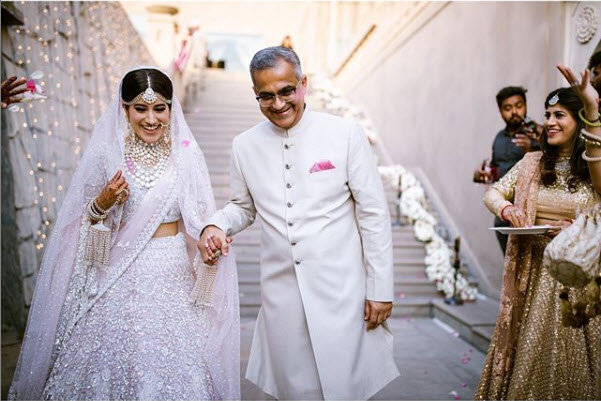 keshvi wore white kaleera and chooda