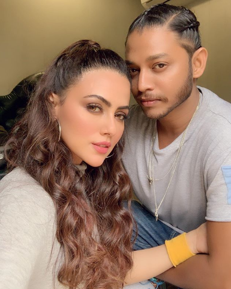 Sana Khaan and Melvin Louis