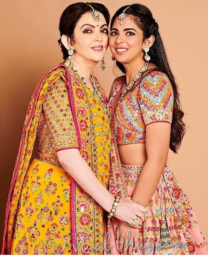 Nita Ambani and Isha Ambani Piramal