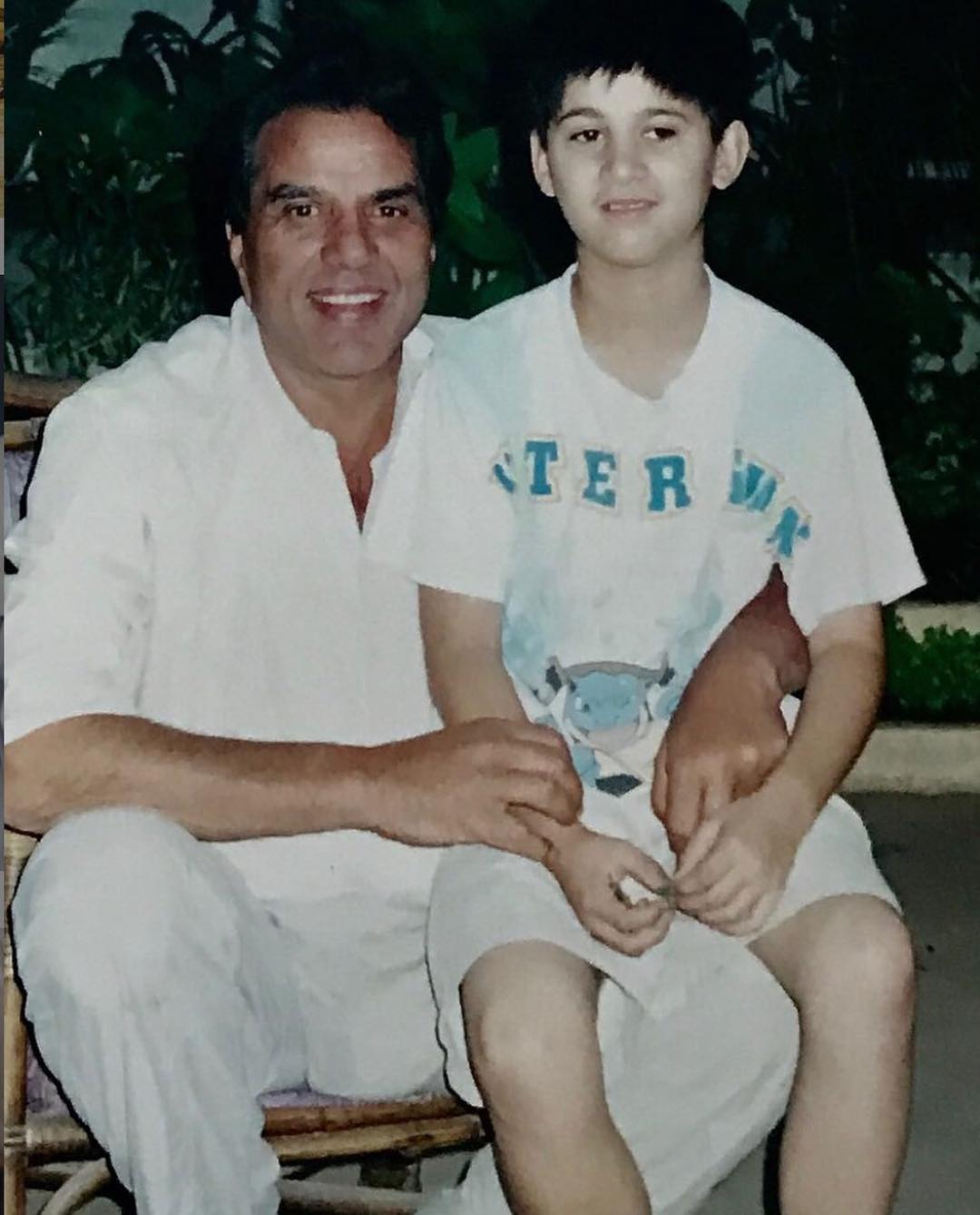 Dharmendra and Karan Deol