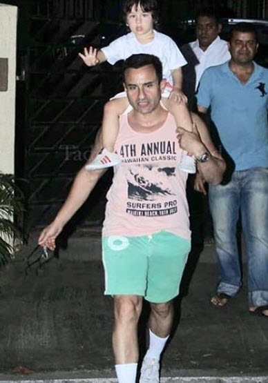 Saif Ali Khan and Taimur Ali Khan