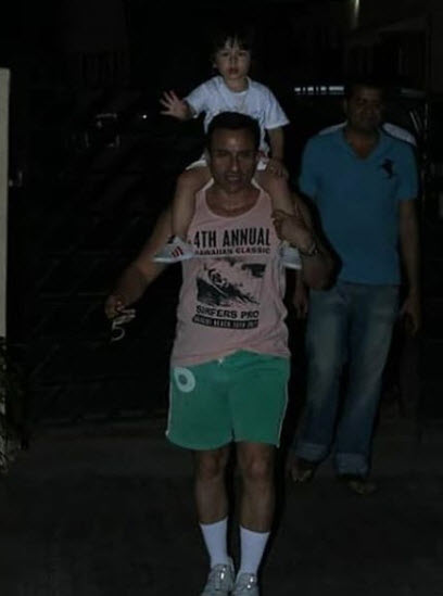 Saif Ali Khan and Taimur Ali Khan