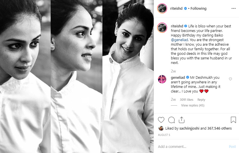 Riteish Deshmukh and Genelia Dââ¬â¢Souza