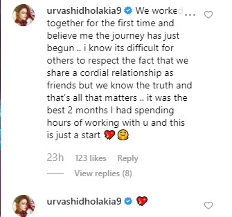 urvashi's comment