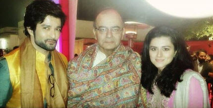 Ridhi Dogra and Arun Jaitley