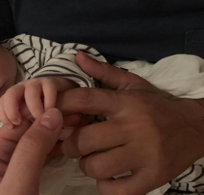 arjun, gabriella holding arik's hand