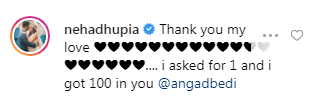 Neha Dhupia reply