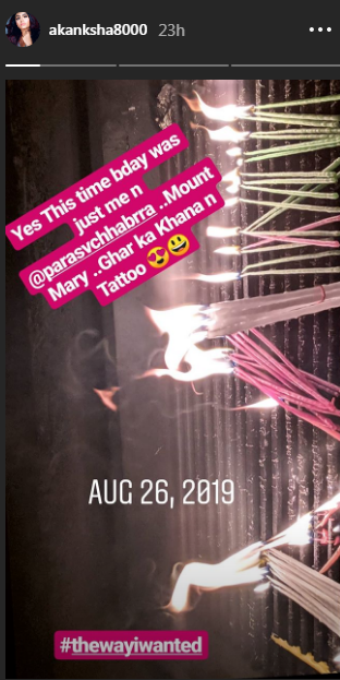 Akanksha Puri birthday celebrations