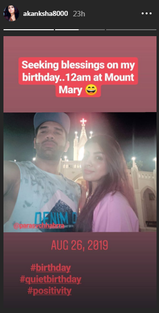 Akanksha Puri birthday celebrations