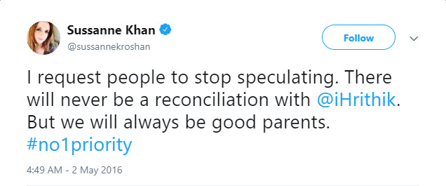 sussane khan's tweet