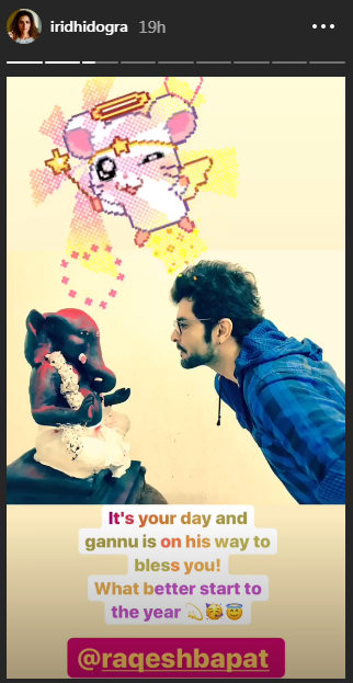 Ridhi Dogra birthday wish for Raqesh Bapat